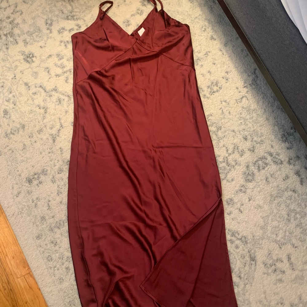 A New Day Burgundy Slip Dress
